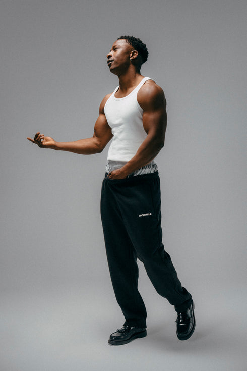 Sportfeld Midweight Trackpants - Black